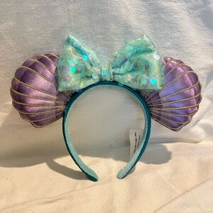 Ariel Disney Ears! The Little Mermaid Headband, mermaid hair don’t care seashell